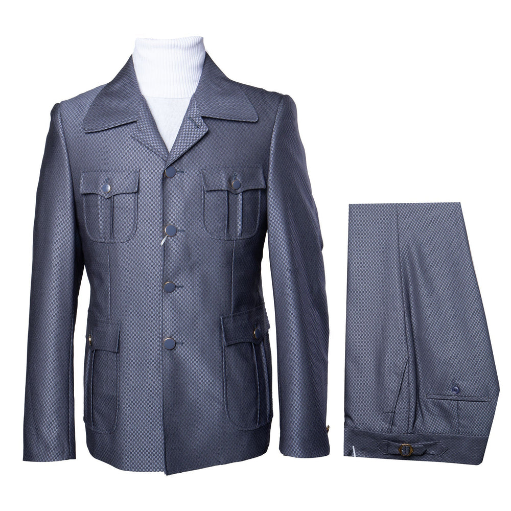 Rossi Man DUKE RM1767 Slim Fit 3-Piece Steel Grey Suit – Modern Formalwear for Men