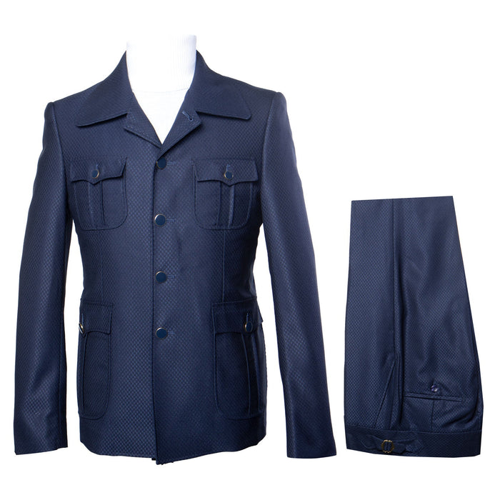 Rossi Man DUKE RM1768 Slim Fit 3-Piece Navy Suit – Modern Formalwear for Men