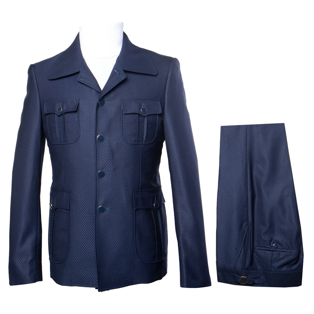 Rossi Man DUKE RM1768 Slim Fit 3-Piece Navy Suit – Modern Formalwear for Men