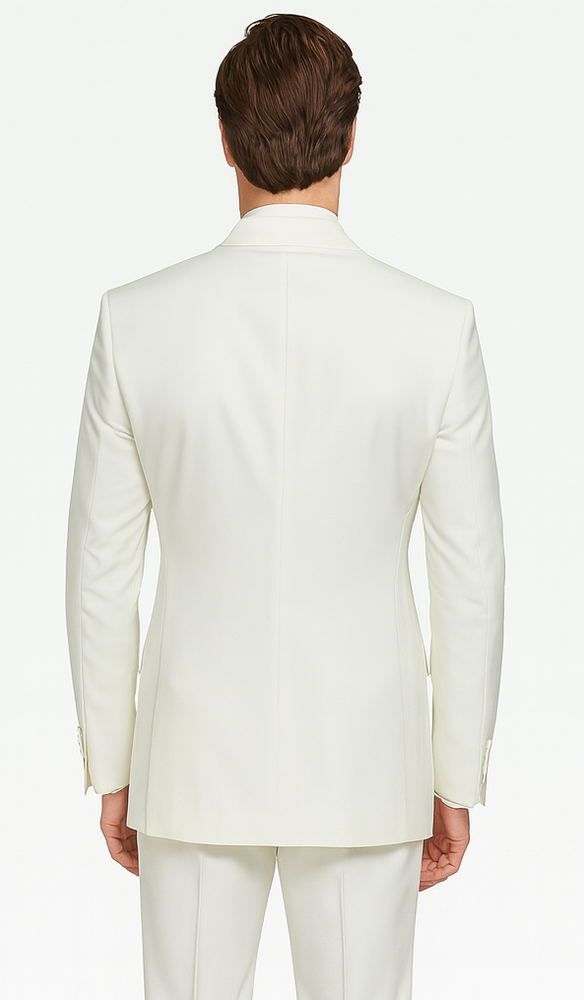 Rossi Man ELI RM202 Winter White 3-Piece Suit – Tailored Men’s Formalwear Set