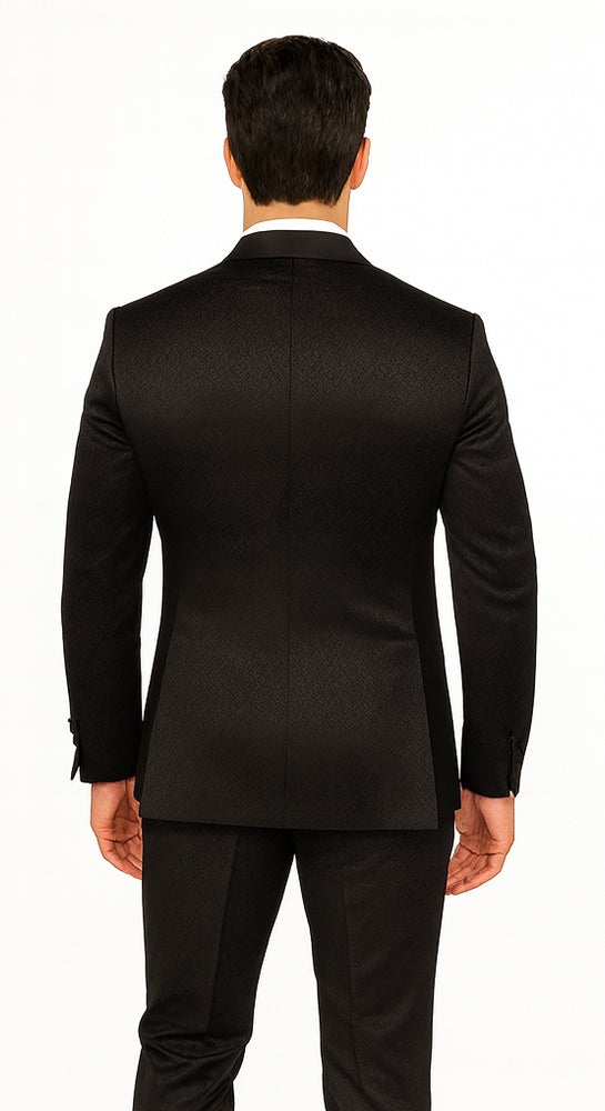 Rossi Man Ford RM1912 Black Slim Fit Suit – Modern Men’s Formalwear