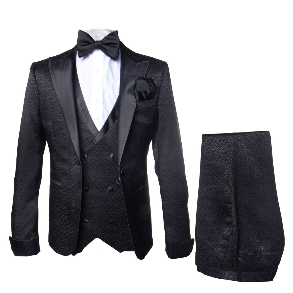 Rossi Man Ford RM1912 Black Slim Fit Suit – Modern Men’s Formalwear