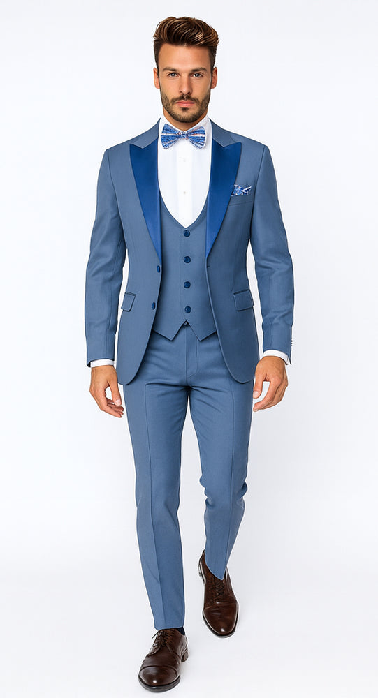 Rossi Man LEO RM1387 Elegant Slim Fit Tuxedo for Men – Formalwear for Special Occasions