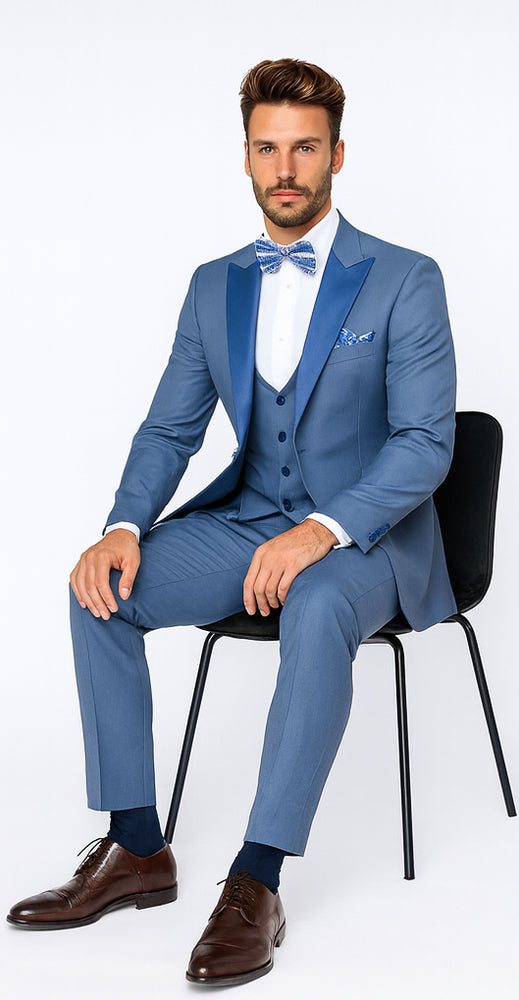 Rossi Man LEO RM1387 Elegant Slim Fit Tuxedo for Men – Formalwear for Special Occasions