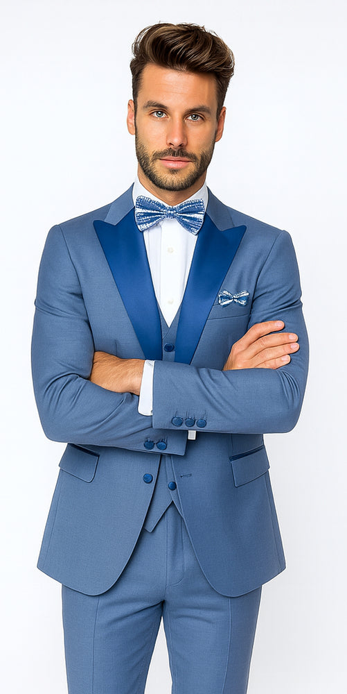 Rossi Man LEO RM1387 Elegant Slim Fit Tuxedo for Men – Formalwear for Special Occasions