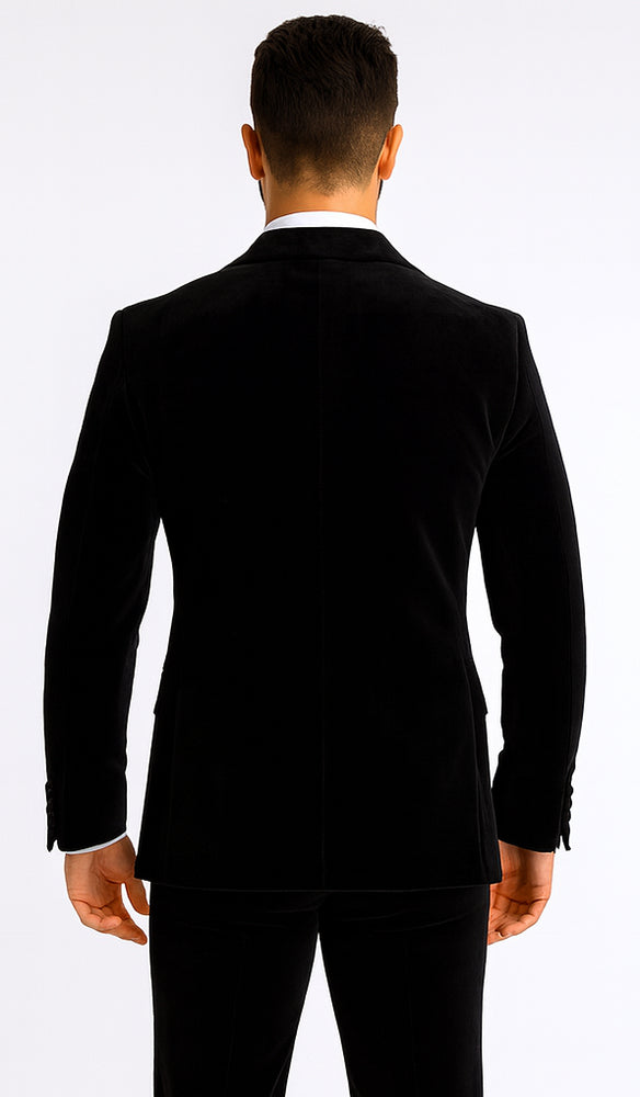 Rossi Man LEO RM1575 Black Suit – Men’s Modern Sleek Fit Formalwear