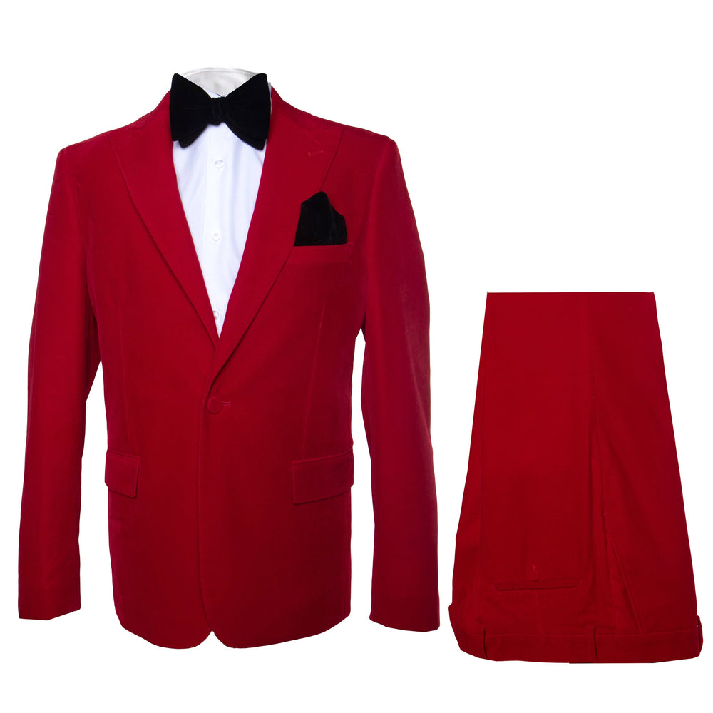 Rossi Man LEO RM1577 Men’s Slim Fit 3-Piece Red Suit –  For Formal Occasions