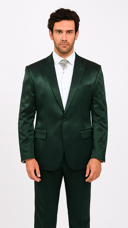 Rossi Man LEO RM1611 Men’s Slim Fit 3-Piece Suit – Modern Formalwear for Events