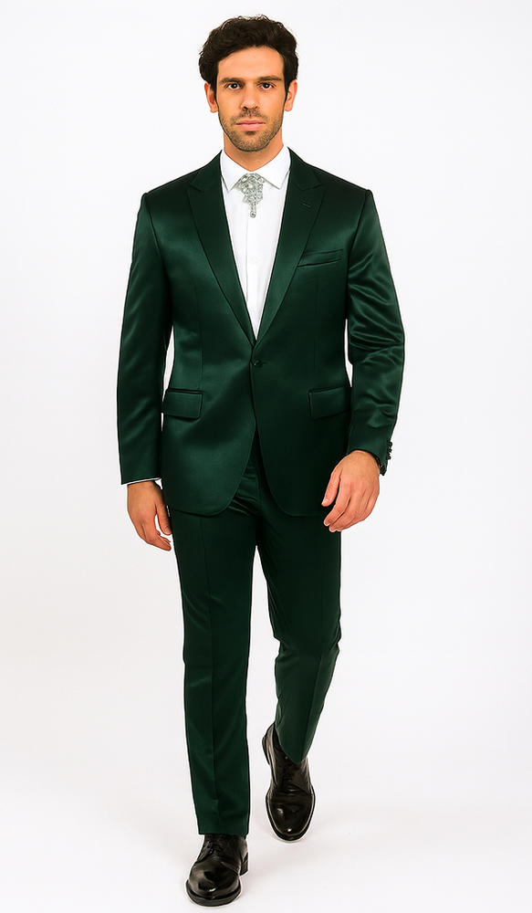 Rossi Man LEO RM1611 Men’s Slim Fit 3-Piece Suit – Modern Formalwear for Events