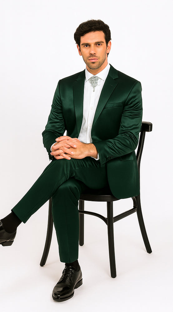 Rossi Man LEO RM1611 Men’s Slim Fit 3-Piece Suit – Modern Formalwear for Events