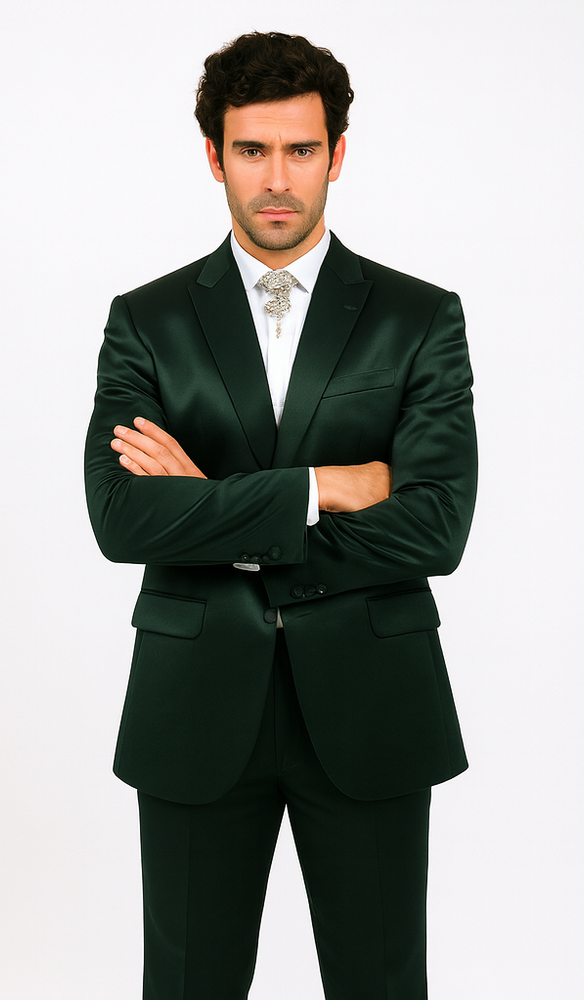 Rossi Man LEO RM1611 Men’s Slim Fit 3-Piece Suit – Modern Formalwear for Events