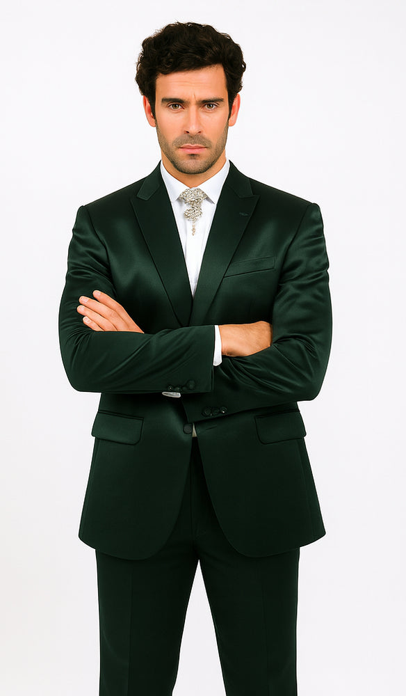 Rossi Man LEO RM1611 Men’s Slim Fit 3-Piece Suit – Modern Formalwear for Events