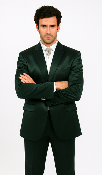 Rossi Man LEO RM1611 Men’s Slim Fit 3-Piece Suit – Modern Formalwear for Events