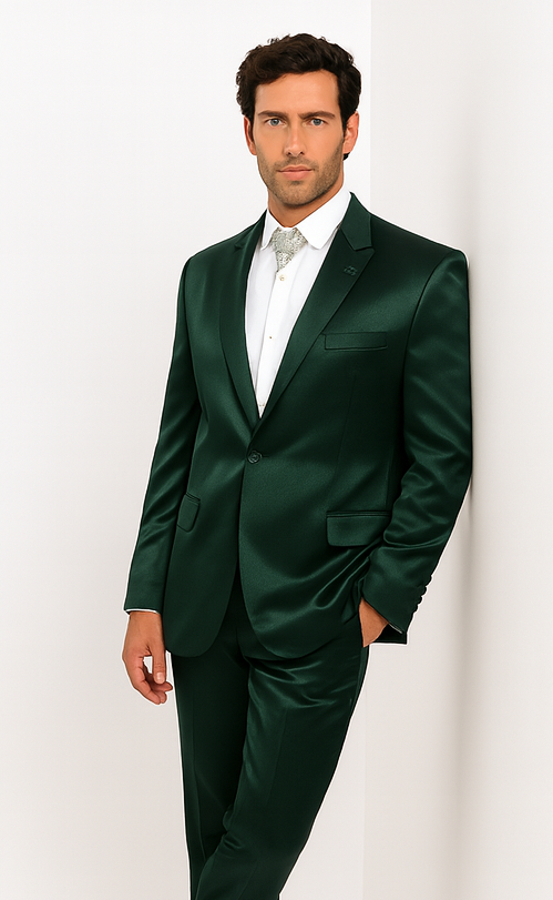 Rossi Man LEO RM1611 Men’s Slim Fit 3-Piece Suit – Modern Formalwear for Events
