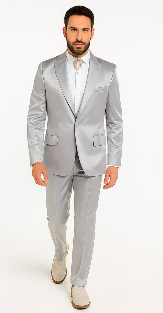 Rossi Man LEO RM1622 Men’s Slim Fit 3-Piece Off-White Designer Suit – Formalwear for Special Occasions