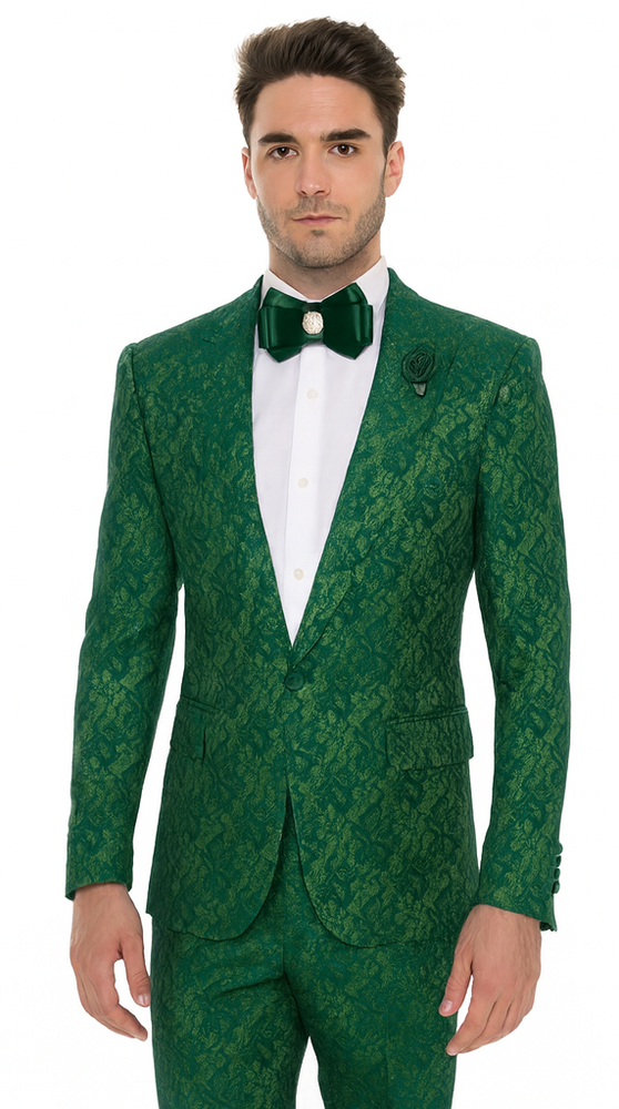 Rossi Man LEO RM1904 Modern Men’s Slim Fit Suit – Formalwear for Special Occasions