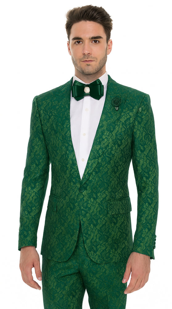 Rossi Man LEO RM1904 Modern Men’s Slim Fit Suit – Formalwear for Special Occasions