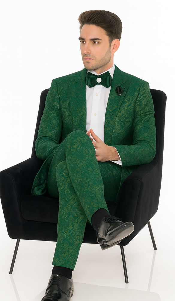 Rossi Man LEO RM1904 Modern Men’s Slim Fit Suit – Formalwear for Special Occasions