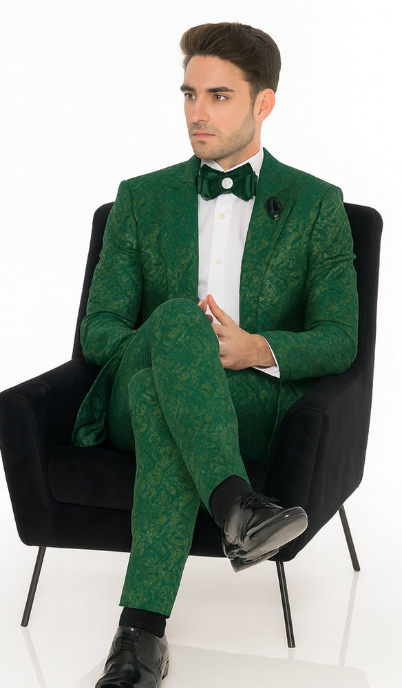 Rossi Man LEO RM1904 Modern Men’s Slim Fit Suit – Formalwear for Special Occasions
