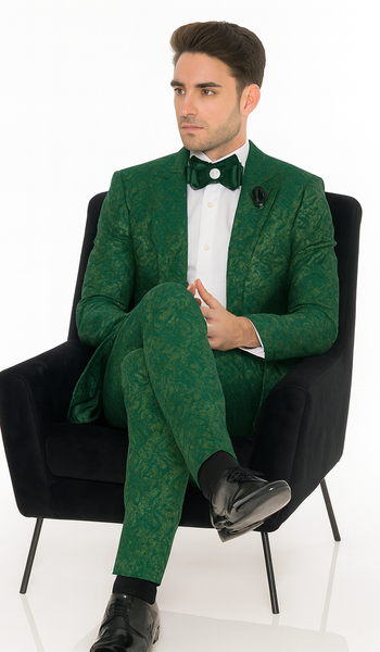 Rossi Man LEO RM1904 Modern Men’s Slim Fit Suit – Formalwear for Special Occasions