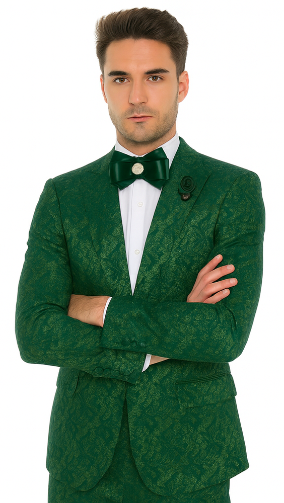 Rossi Man LEO RM1904 Modern Men’s Slim Fit Suit – Formalwear for Special Occasions