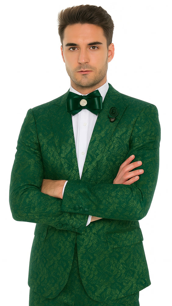 Rossi Man LEO RM1904 Modern Men’s Slim Fit Suit – Formalwear for Special Occasions