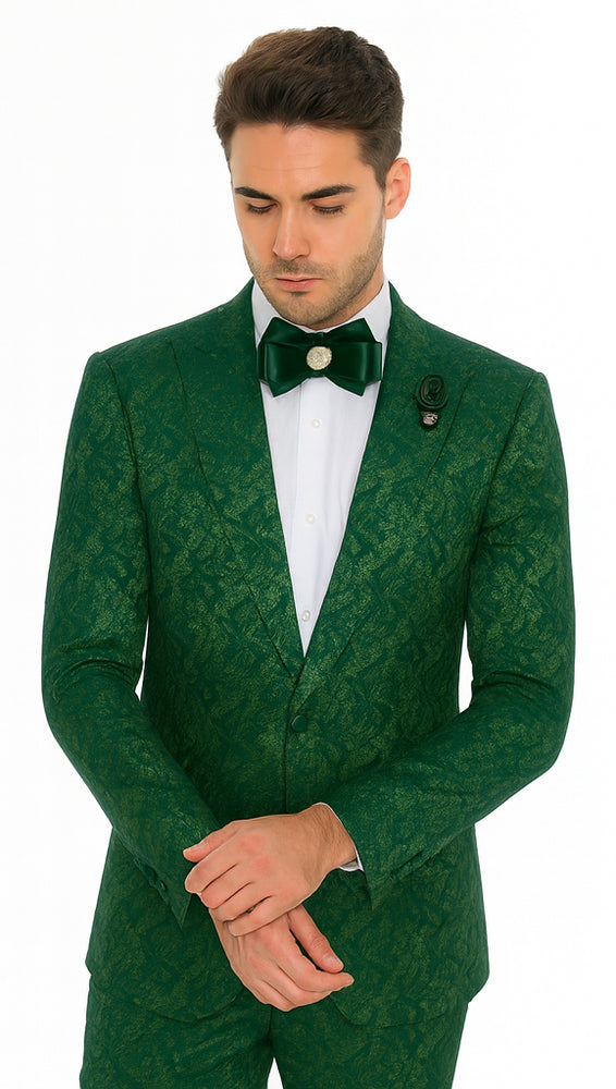 Rossi Man LEO RM1904 Modern Men’s Slim Fit Suit – Formalwear for Special Occasions