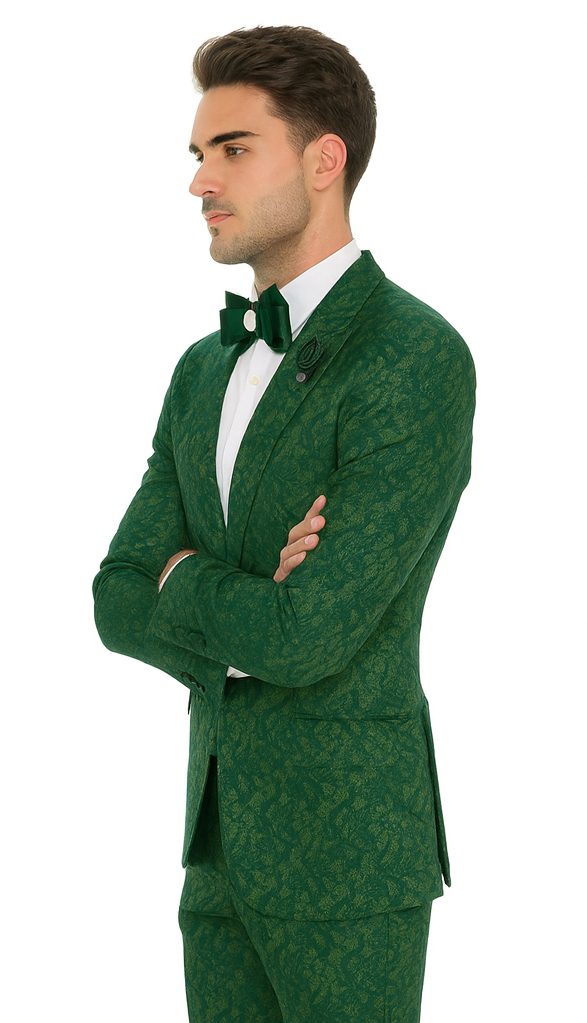 Rossi Man LEO RM1904 Modern Men’s Slim Fit Suit – Formalwear for Special Occasions