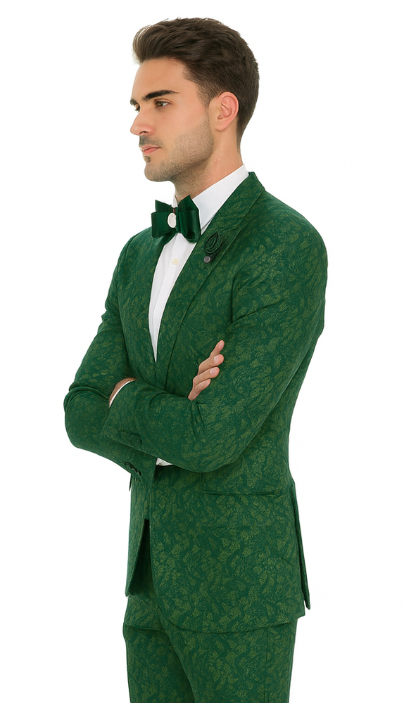 Rossi Man LEO RM1904 Modern Men’s Slim Fit Suit – Formalwear for Special Occasions