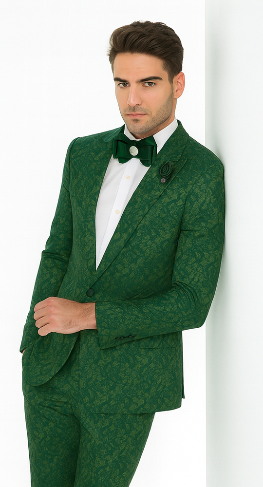 Rossi Man LEO RM1904 Modern Men’s Slim Fit Suit – Formalwear for Special Occasions