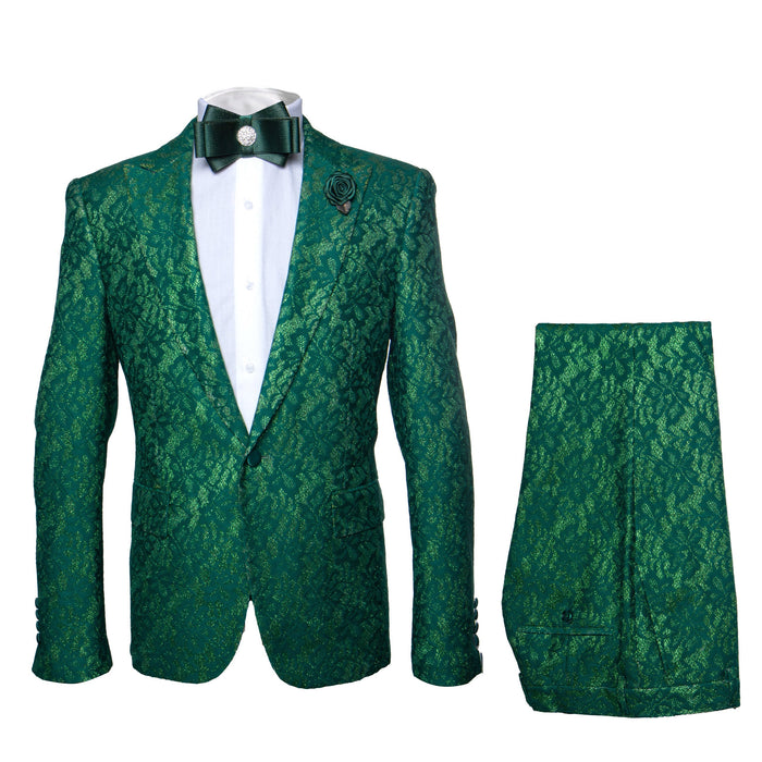 Rossi Man LEO RM1904 Modern Men’s Slim Fit Suit – Formalwear for Special Occasions