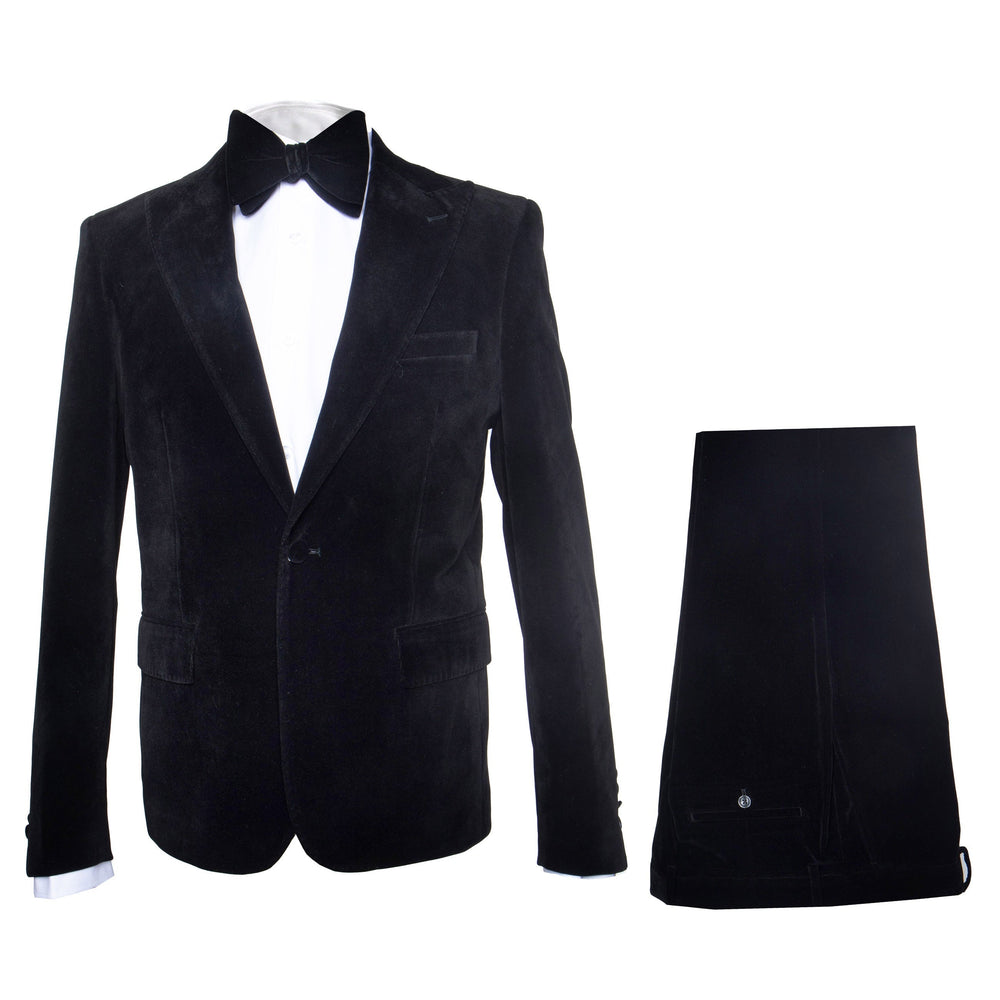 Rossi Man LEO RM1905 Men’s Slim Fit 3-Piece Black Designer Suit – Formalwear for Special Events