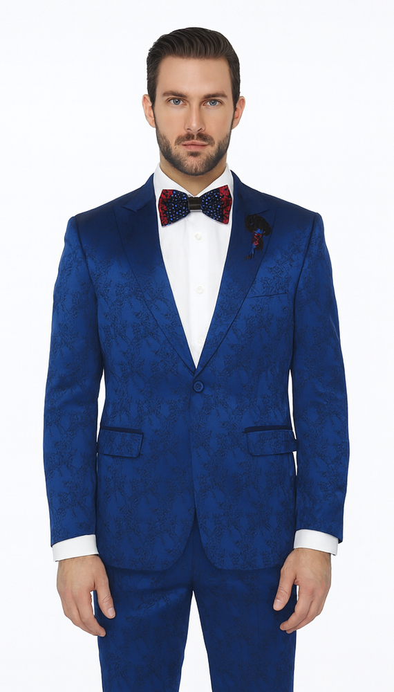Rossi Man LEO RM1906 Men’s Slim Fit 2-Piece Suit – Modern Formalwear for Special Events
