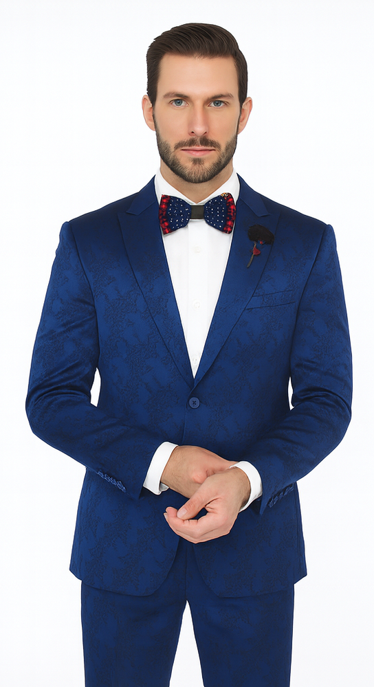 Rossi Man LEO RM1906 Men’s Slim Fit 2-Piece Suit – Modern Formalwear for Special Events
