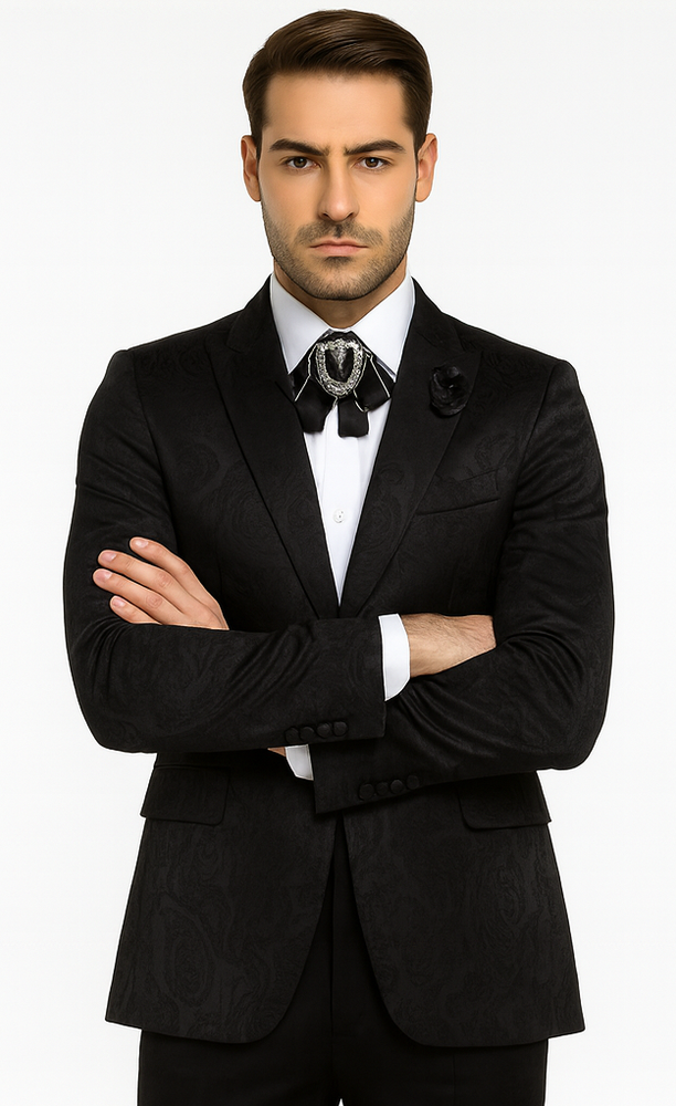 Rossi Man LEO RM1907 Men’s Slim Fit 2-Piece Suit – Modern Formalwear for Special Events