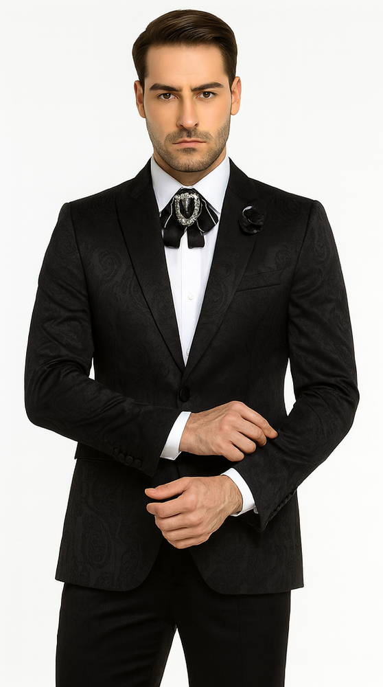 Rossi Man LEO RM1907 Men’s Slim Fit 2-Piece Suit – Modern Formalwear for Special Events