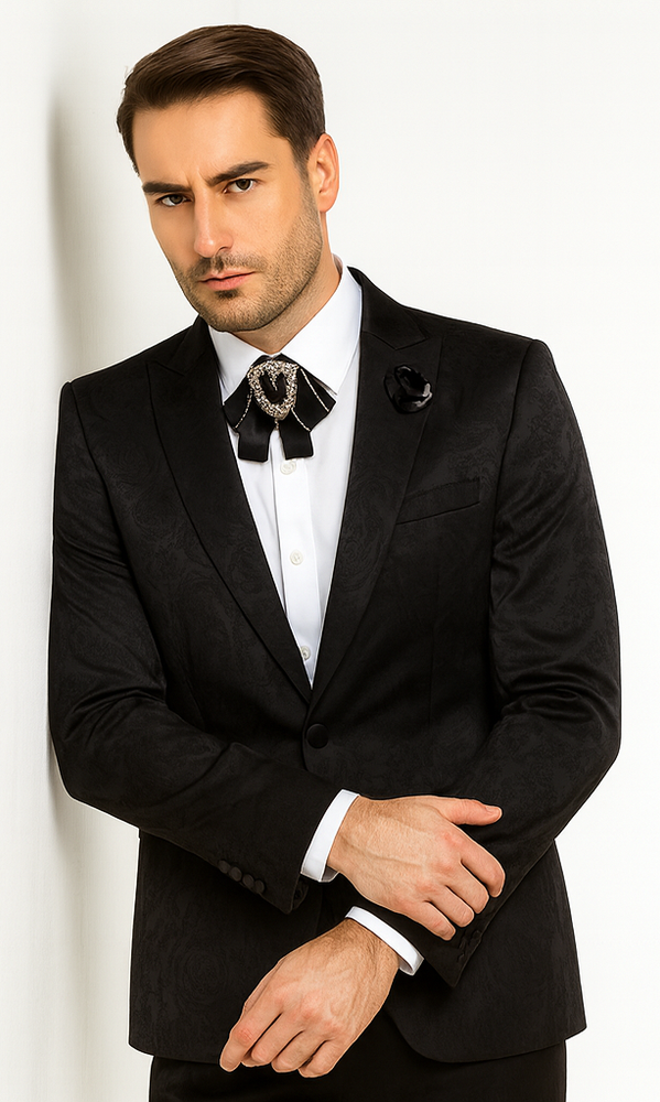 Rossi Man LEO RM1907 Men’s Slim Fit 2-Piece Suit – Modern Formalwear for Special Events