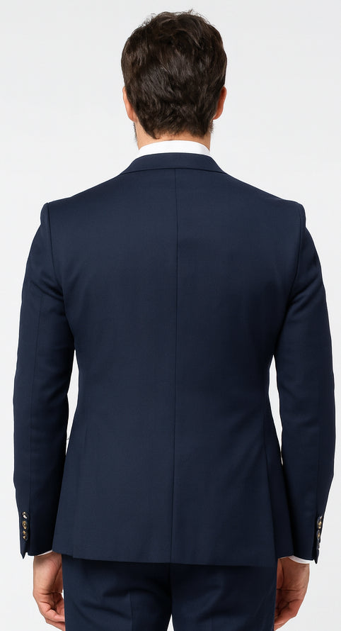 Rossi Man MAX RM1393 Navy Slim Fit 3-Piece Suit – Modern Men’s Formalwear