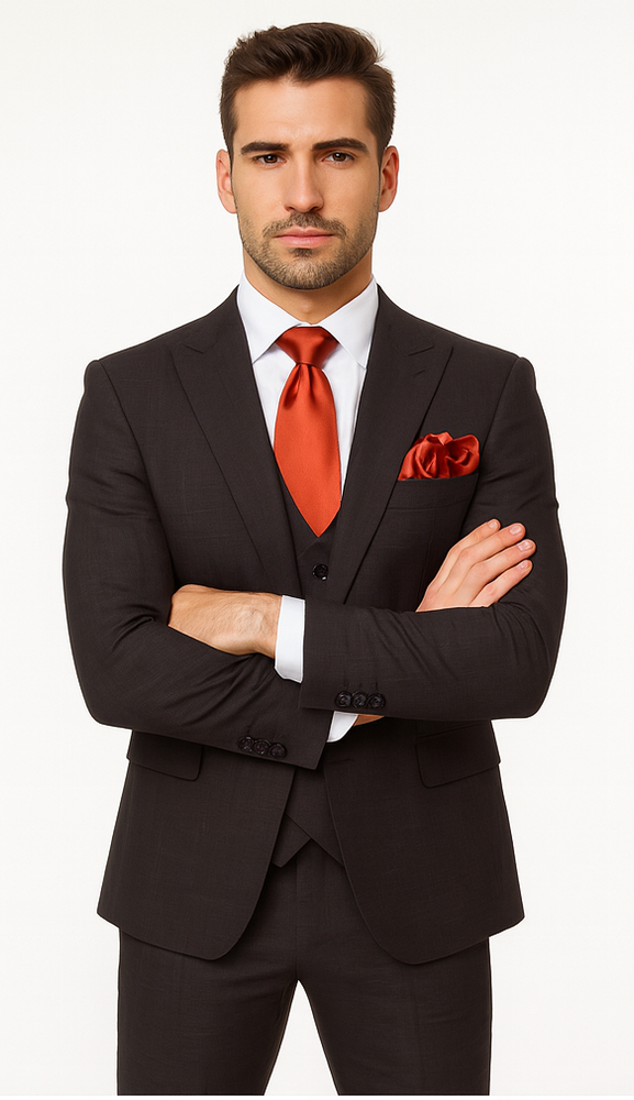 Rossi Man MAX RM1787 Slim Fit 3-Piece Suit – Men’s Formalwear