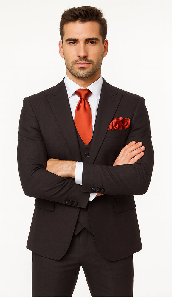 Rossi Man MAX RM1787 Slim Fit 3-Piece Suit – Men’s Formalwear