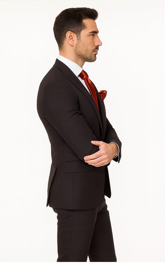 Rossi Man MAX RM1787 Slim Fit 3-Piece Suit – Men’s Formalwear