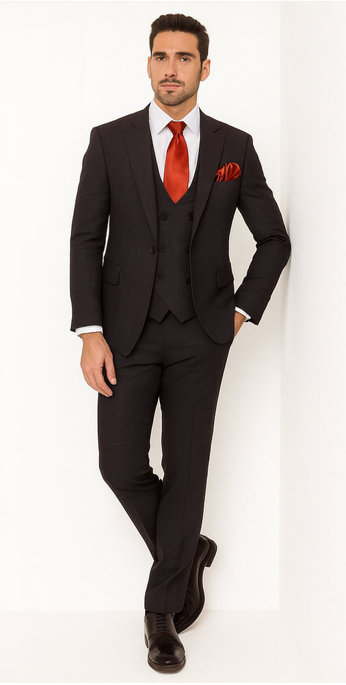 Rossi Man MAX RM1787 Slim Fit 3-Piece Suit – Men’s Formalwear