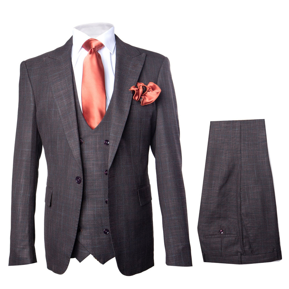 Rossi Man MAX RM1787 Slim Fit 3-Piece Suit – Men’s Formalwear