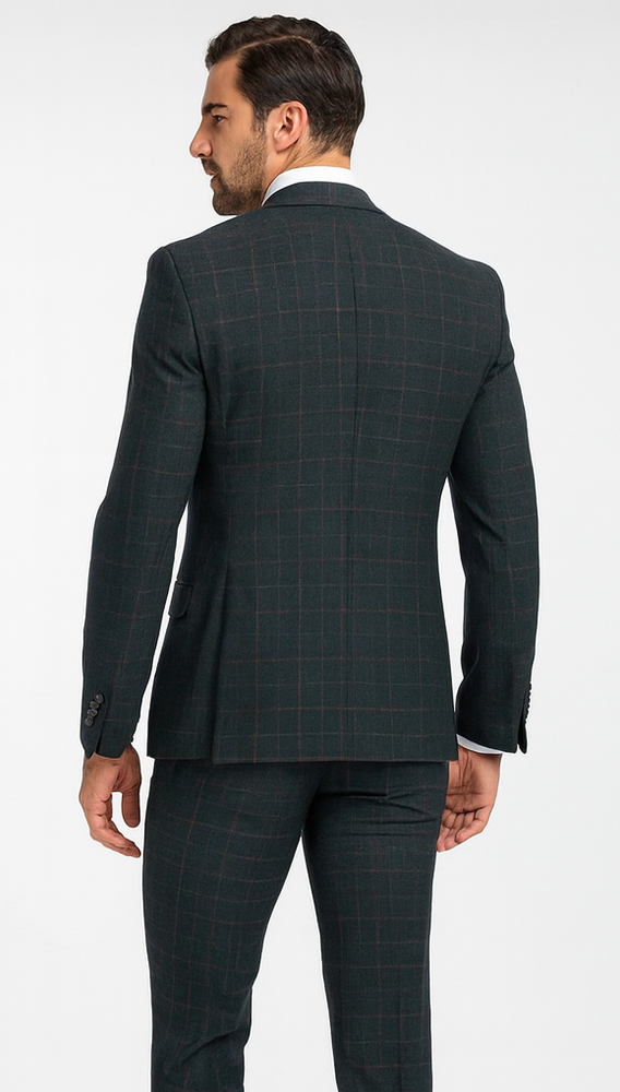 Rossi Man MAX RM1788 Slim Fit 3-Piece Suit – Men’s Formalwear