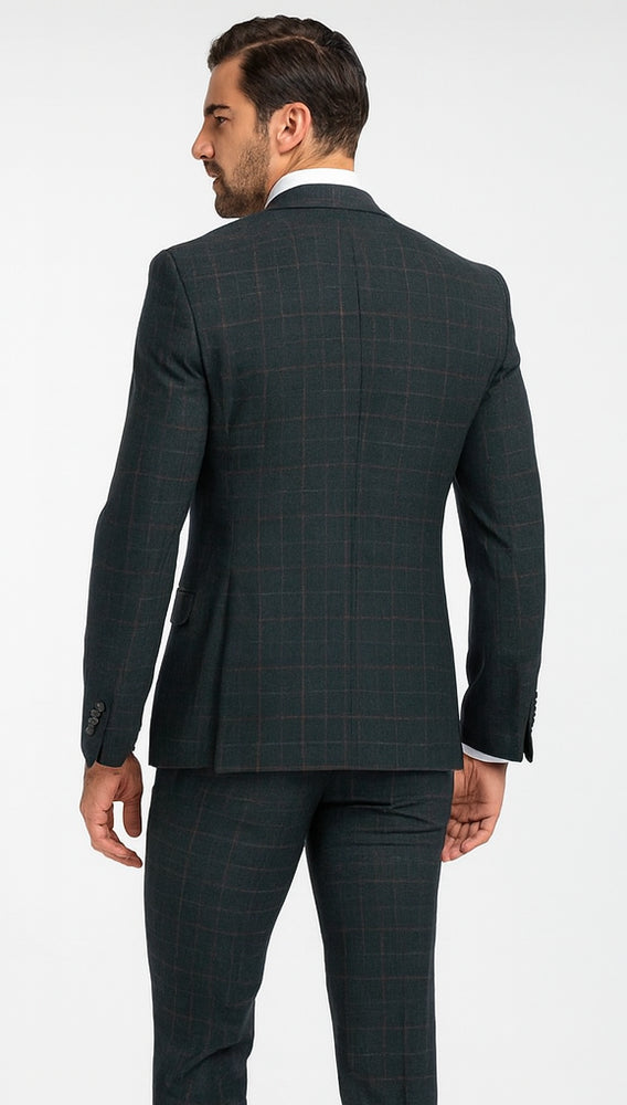 Rossi Man MAX RM1788 Slim Fit 3-Piece Suit – Men’s Formalwear