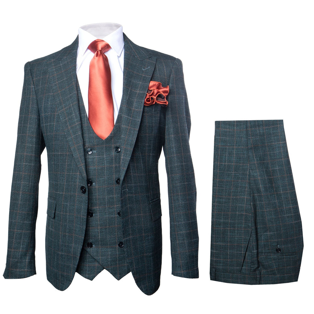 Rossi Man MAX RM1788 Slim Fit 3-Piece Suit – Men’s Formalwear