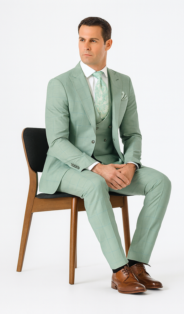 Rossi Man MAX RM1821 Slim Fit 3-Piece Suit – Men’s Formalwear