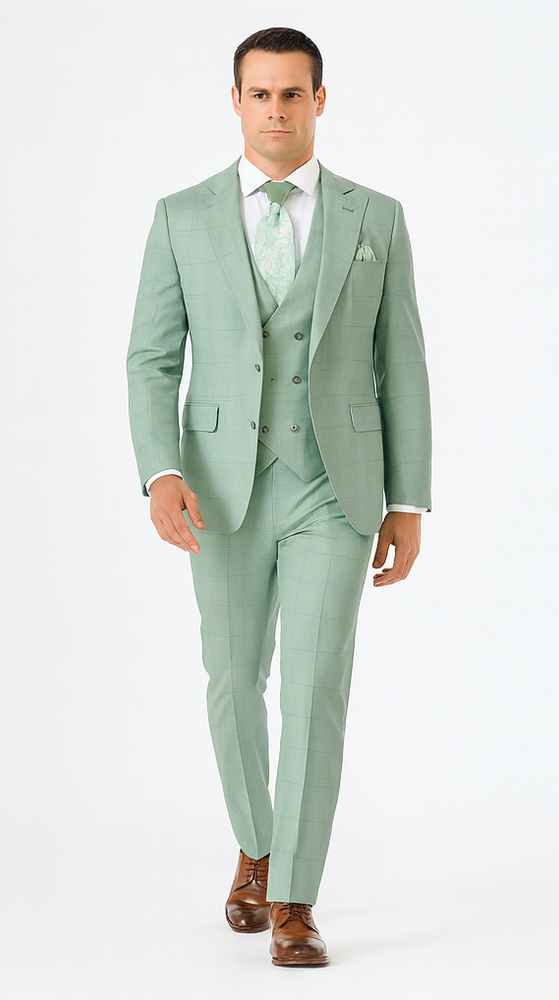 Rossi Man MAX RM1821 Slim Fit 3-Piece Suit – Men’s Formalwear