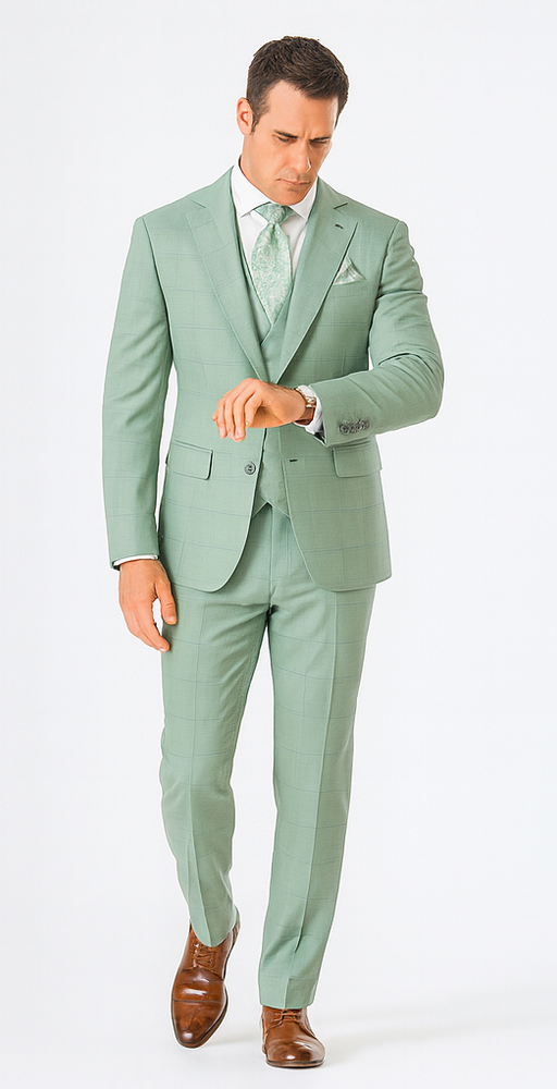 Rossi Man MAX RM1821 Slim Fit 3-Piece Suit – Men’s Formalwear