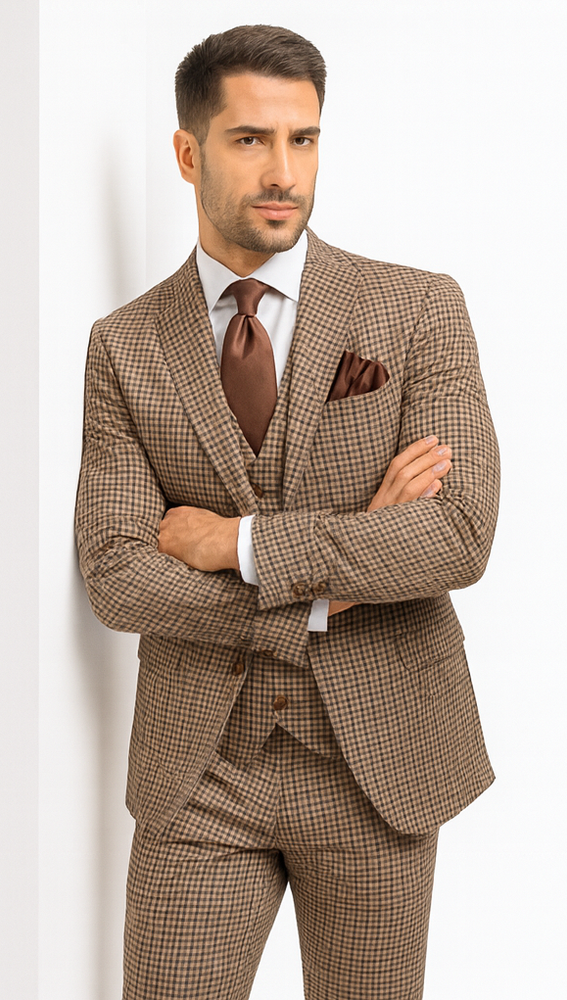 Rossi Man MAX RM1839 Slim Fit 3-Piece Suit – Men’s Formalwear